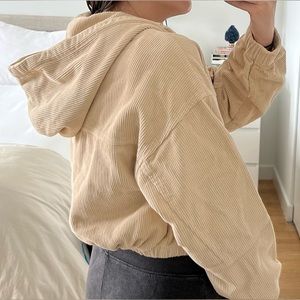Beige crop jacket